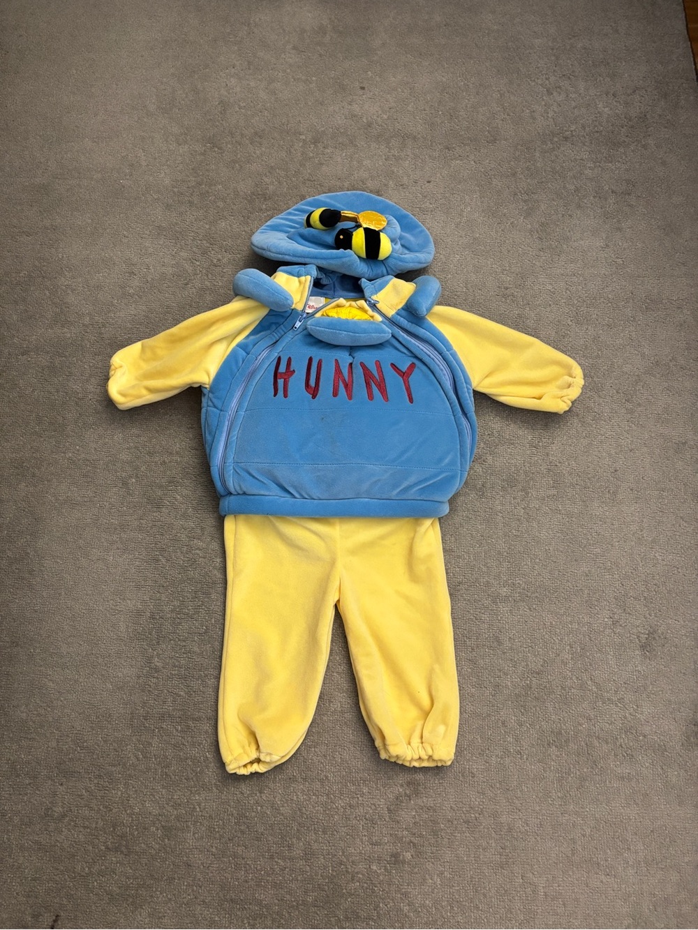 Disney Store Winnie The Pooh Hunny Pot Halloween Costume Dress Up Vintage